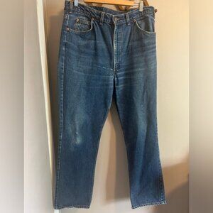 Levis orange tab vintage jeans eclectic grandpa look has some distressing